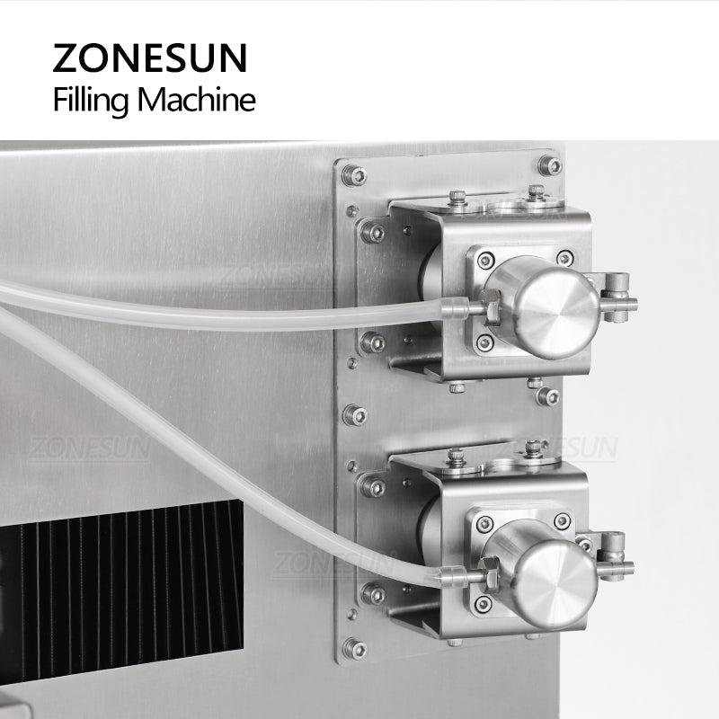 ZONESUN ZS-YTXYZ2 Riempitrice automatica per liquidi a piccole dosi con pompa in ceramica a 2 ugelli