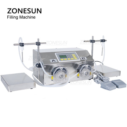 ZONESUN ZS-PP532W Liquid Weighing Filling Machine with Dual Nozzles