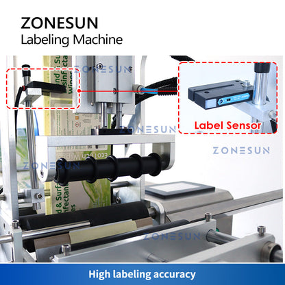 ZONESUN ZS-TB101 Slideway Round Bottle Labeling Machine with Slide