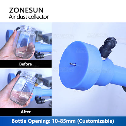 ZONESUN ZS-NIC1 Negative Ion Air Dust Collector for Bottle Cleaning