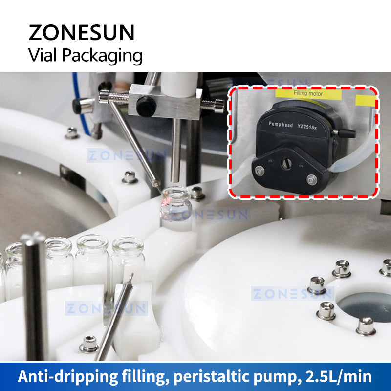 ZONESUN ZS-AFC20 Automatic Vial Liquid Filling and Capping Machine