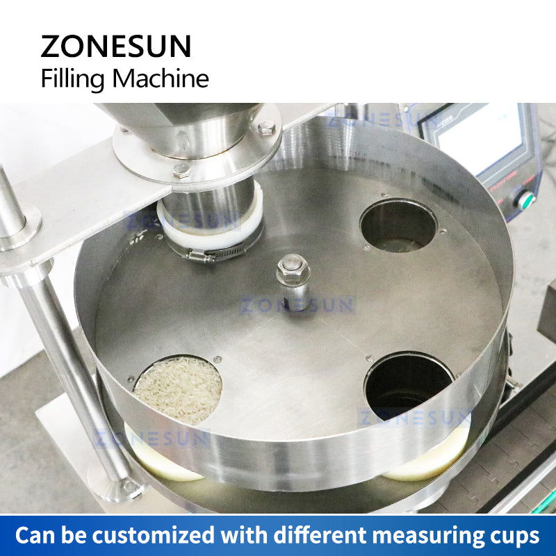 ZONESUN ZS-KL01S Auto Granule Measuring Cup Bottle Filling Machine