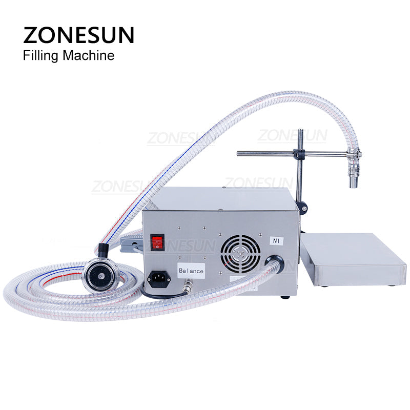 ZONESUN ZS-DP621W Semi-Automatic Liquid Weighing Filling Machine
