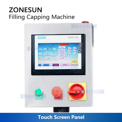ZONESUN ZS-AFC6F Eye Drop Filling & Capping Machine for Flat Bottles
