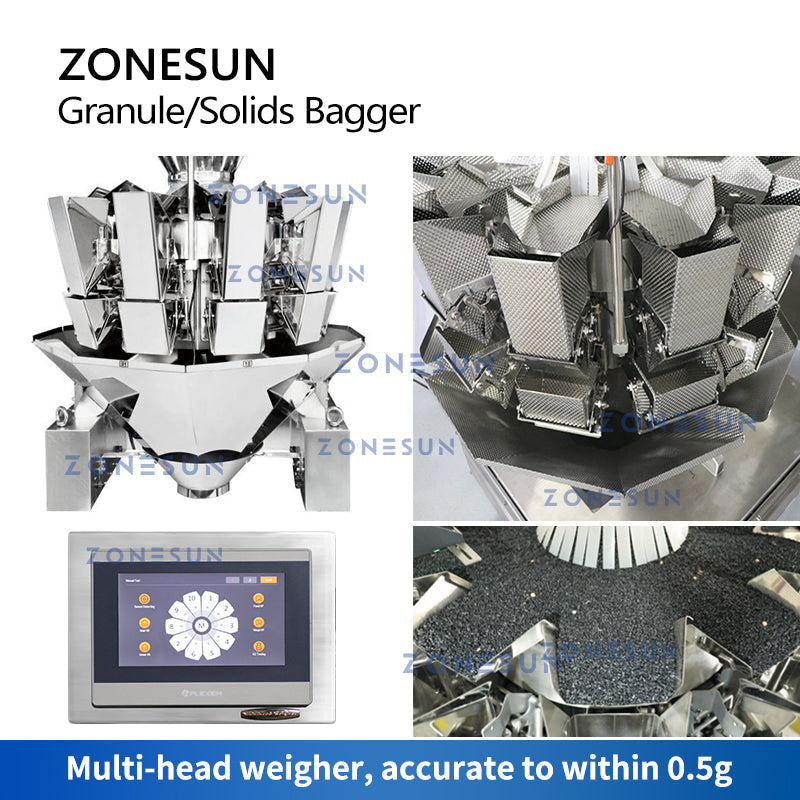 ZONESUN ZS-GW10 Automatic Granule Weighing Filling Sealing Machine