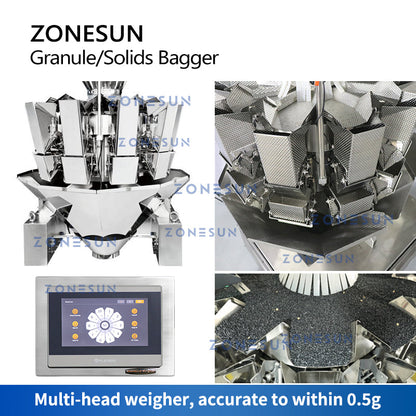 ZONESUN ZS-GW10 Automatic Granule Weighing Filling Sealing Machine
