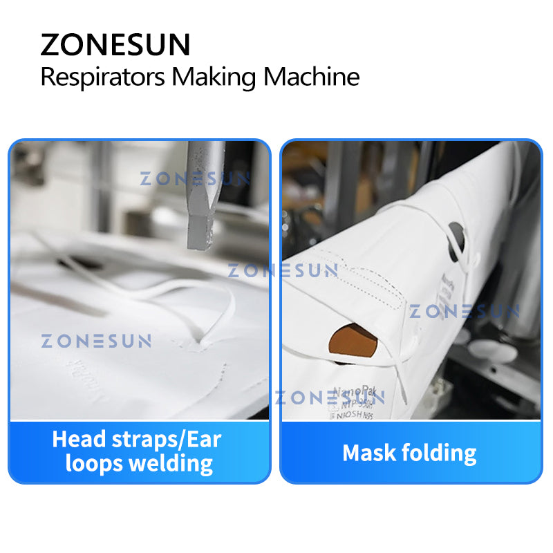 ZONESUN ZS-MMN95 High Speed Surgical Mask Making Machine