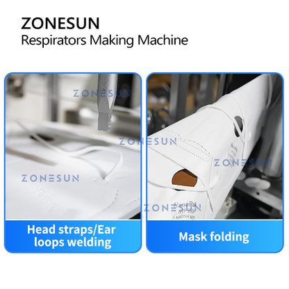 ZONESUN ZS-MMN95 High Speed Surgical Mask Making Machine