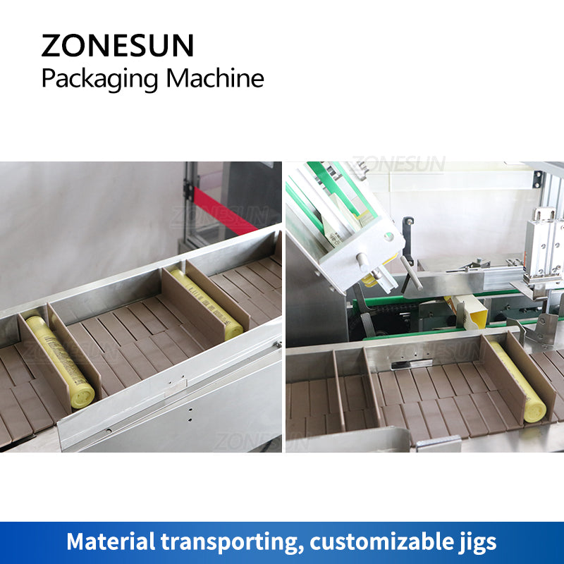 ZONESUN ZS‑MSZH50 Automatic Box Sealing Packing Machine for Cosmetics