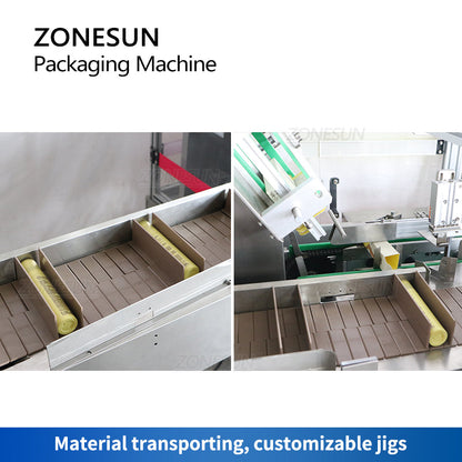 ZONESUN ZS‑MSZH50 Automatic Box Sealing Packing Machine for Cosmetics