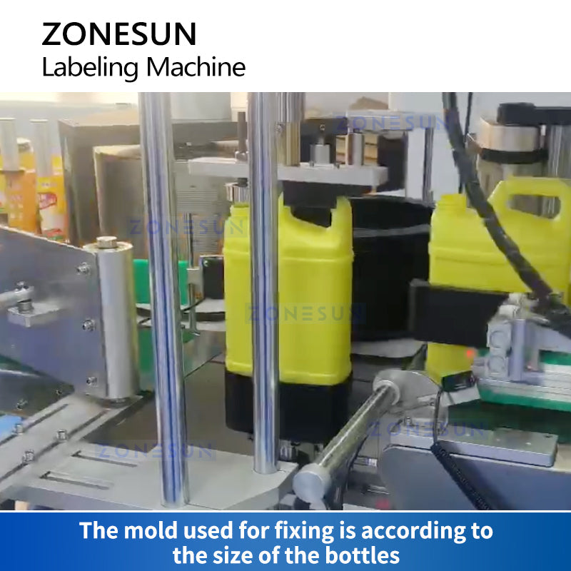 ZONESUN ZS-GTB12S Automatic Hot Melt Glue Bottle Labeling Machine