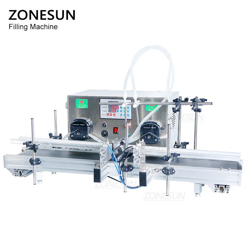 ZONESUN ZS-DTPP-2 Dual-Head Liquid Filling Machine for Juice & Oils
