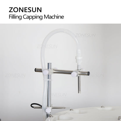 ZONESUN ZS-AFC1S Magnetic Pump Liquid Filling & Capping Machine