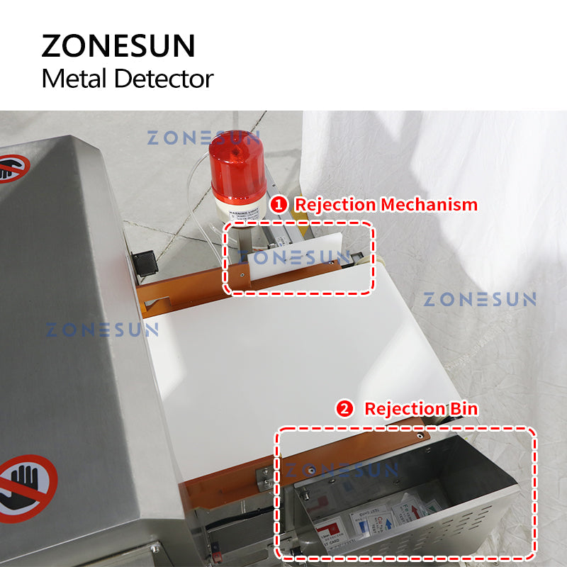 ZONESUN ZS-MD1 Conveyor Belt Metal Detector with Auto Reject