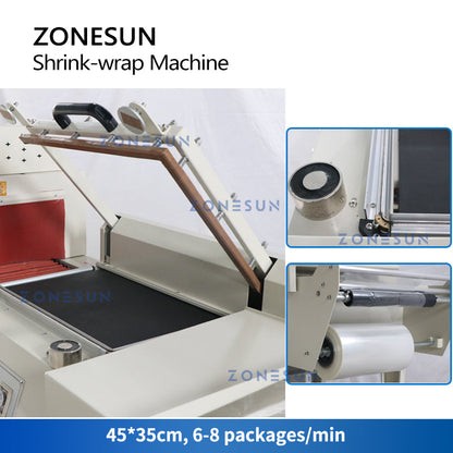 ZONESUN ZS-SPL3 PVC & Polyolefin Film L-bar Sealing Shrinking Machine