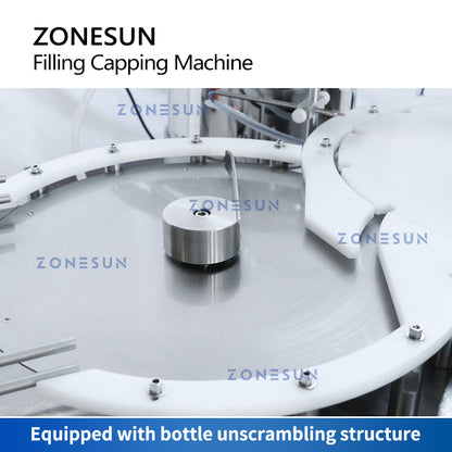 ZONESUN ZS-AFC7 Single Nozzle Magnetic Pump Filling Capping Machine