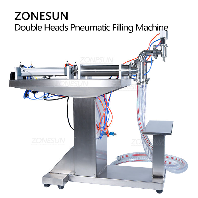 ZONESUN ZS-YTFS2 Pneumatic Dual-Nozzle Liquid Filling Machine