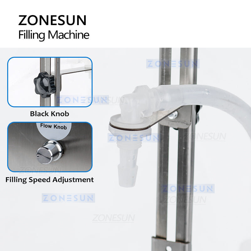 ZONESUN ZS-M1080S Semi-Automatic Liquid Weighing Filling Machine