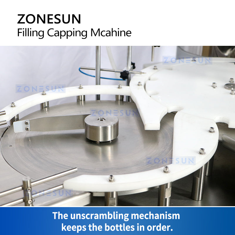 ZONESUN ZS-AFC7A Magnetic Pump Mini Bottle Filling Capping Machine