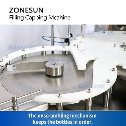 ZONESUN ZS-AFC7A Magnetic Pump Mini Bottle Filling Capping Machine