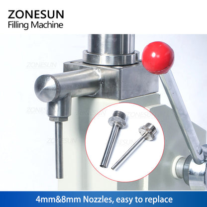 ZONESUN ZS‑A03 Manual Paste Filling Machine 50/100 ml Adjustable