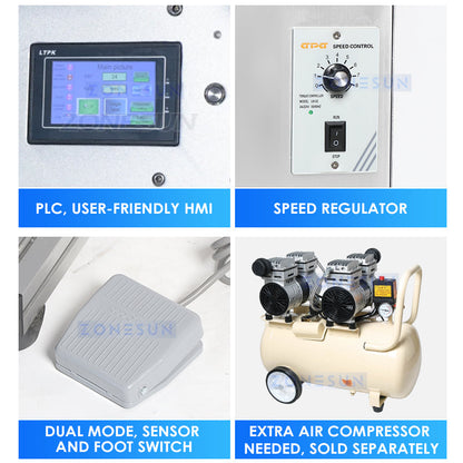 ZONESUN ZS‑TB130 Single/Double Side Automatic Round Bottle Labeler