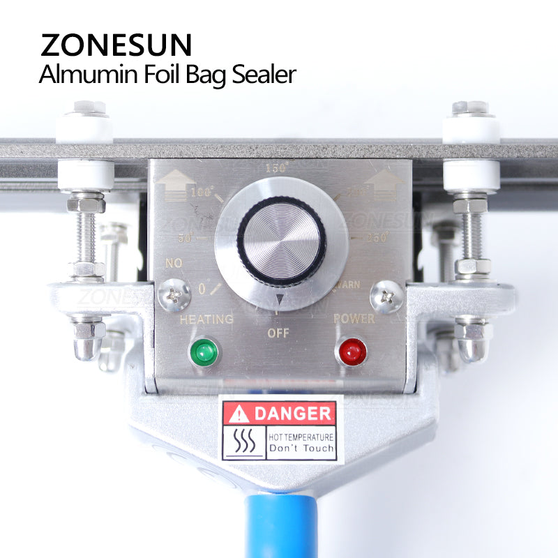 ZONESUN ZS‑FKR200C Portable Hand‑held Heat Sealer for Foil Film