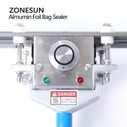 ZONESUN ZS‑FKR200C Portable Hand‑held Heat Sealer for Foil Film