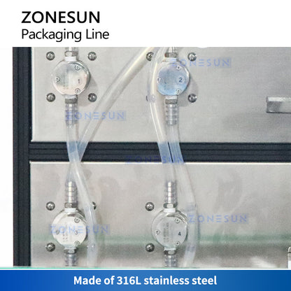 ZONESUN ZS-FAL180Z5 Auto Wine Bottle Filling Capping Labeling Line