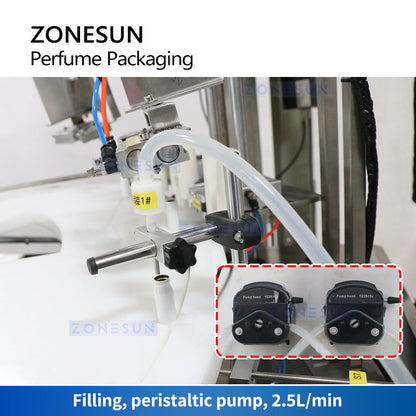 ZONESUN ZS-AFC21 Automatic Perfume Bottle Filling and Capping Machine