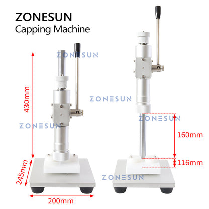 ZONESUN ZS‑TYG2 Dual‑use Manual Perfume Bottle Crimper & Sealer
