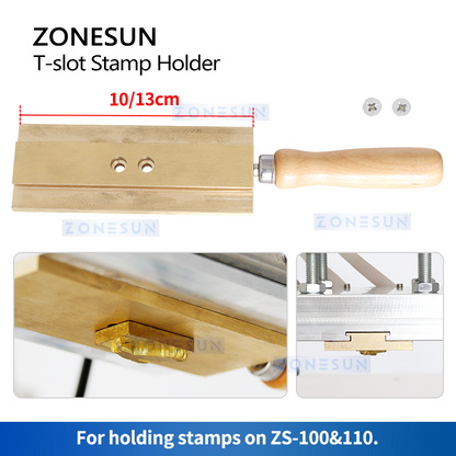 ZONESUN T-slot Letter Holder for Hot Foil Stamping Machine