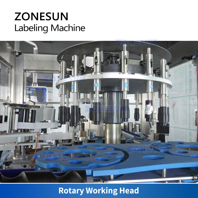 ZONESUN ZS-CYGDP6 Automatic Single/Double Side Round Bottle Labeler