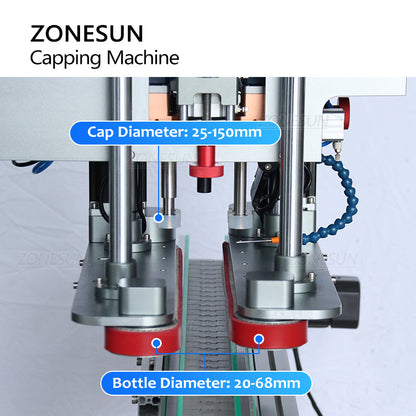 ZONESUN ZS‑XG20A Automatic Screwing Capping Machine for Screw Caps