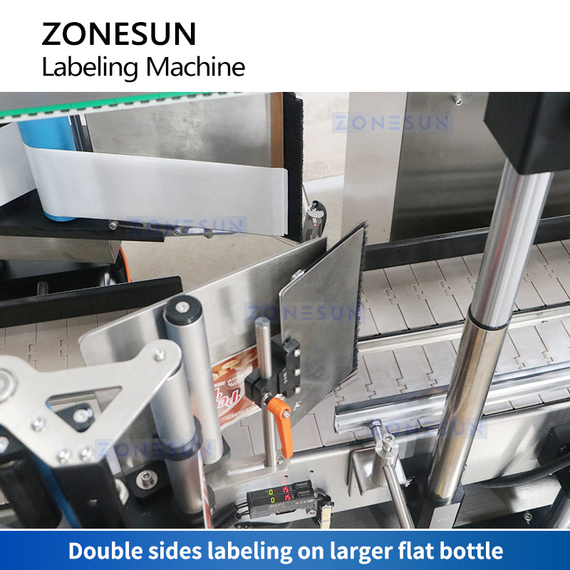 ZONESUN ZS-TB300R Automatic Square Bottle Double Side Labeling Machine