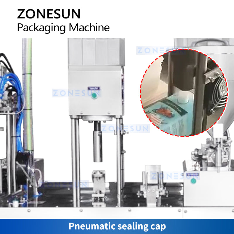 ZONESUN ZS-GTC1000 Semi Automatic Gable Top Carton Filling Machine
