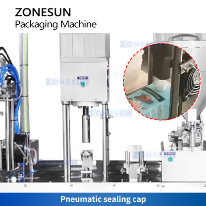 ZONESUN ZS-GTC1000 Semi Automatic Gable Top Carton Filling Machine