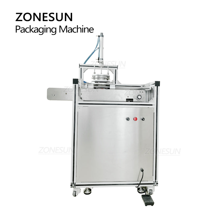 ZONESUN ZS-PK950 Semi-Auto Pleated Wrapping Machine with Conveyor