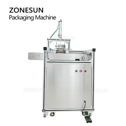 ZONESUN ZS-PK950 Semi-Auto Pleated Wrapping Machine with Conveyor