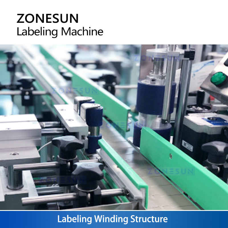 ZONESUN ZS-TB120 Neck & Body Labeling Machine for Round Bottles