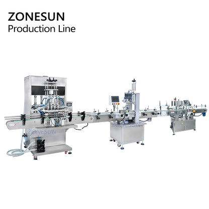 ZONESUN ZS-FAL180P6 Servo Filling Capping Labeling Machine