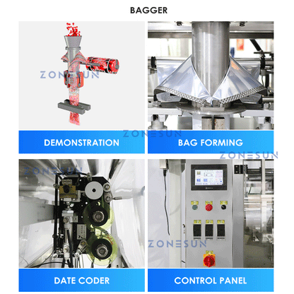 ZONESUN ZS-GW10 Automatic Granule Weighing Filling Sealing Machine