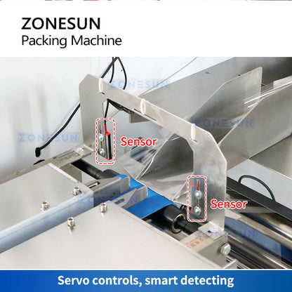 ZONESUN ZS-ZB350X Horizontal Flow Wrapping Packaging Machine