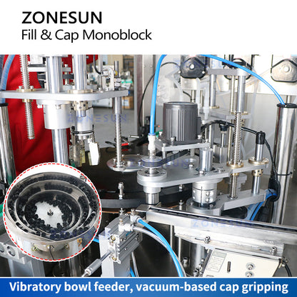 ZONESUN ZS-AFC28 Automatic High-Speed Bottle Filling & Capping Machine