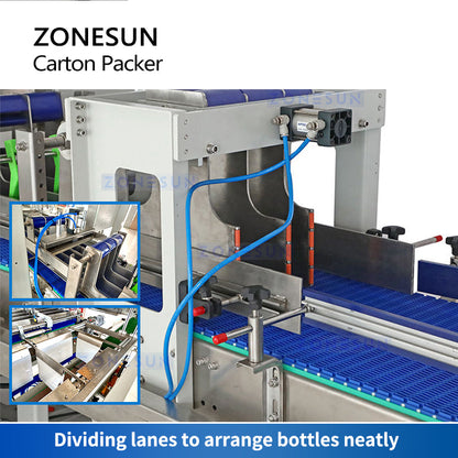ZONESUN ZS-CPL Automatic Horizontal Carton Sealing Packaging Machine