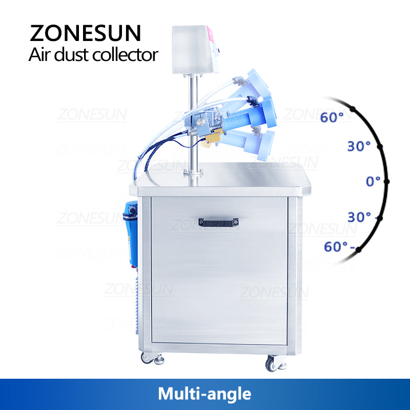 ZONESUN ZS-NIC1 Negative Ion Air Dust Collector for Bottle Cleaning