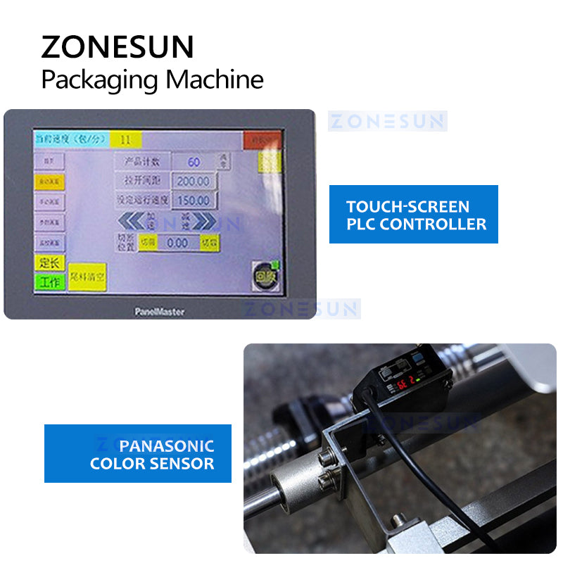 ZONESUN ZS-HY680 Auto Horizontal Flow Vegetables Packaging Machine