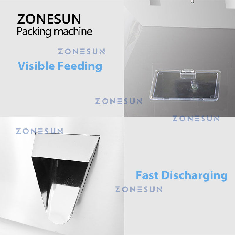 ZONESUN ZS-GWF Semi-automatic 4 Hopper Granule Powder Filling Machine