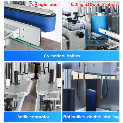ZONESUN ZS-MPCL1 Auto Trigger Bottle Filling Capping Labeling Line