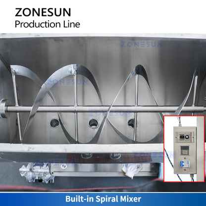 ZONESUN ZS-FALU3 Automatic Jam and Sauce Filling Capping Labeling Line